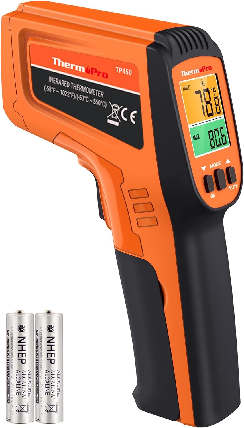 ThermoPro TP450 Dual Laser Temperature Gun for Cooking Use