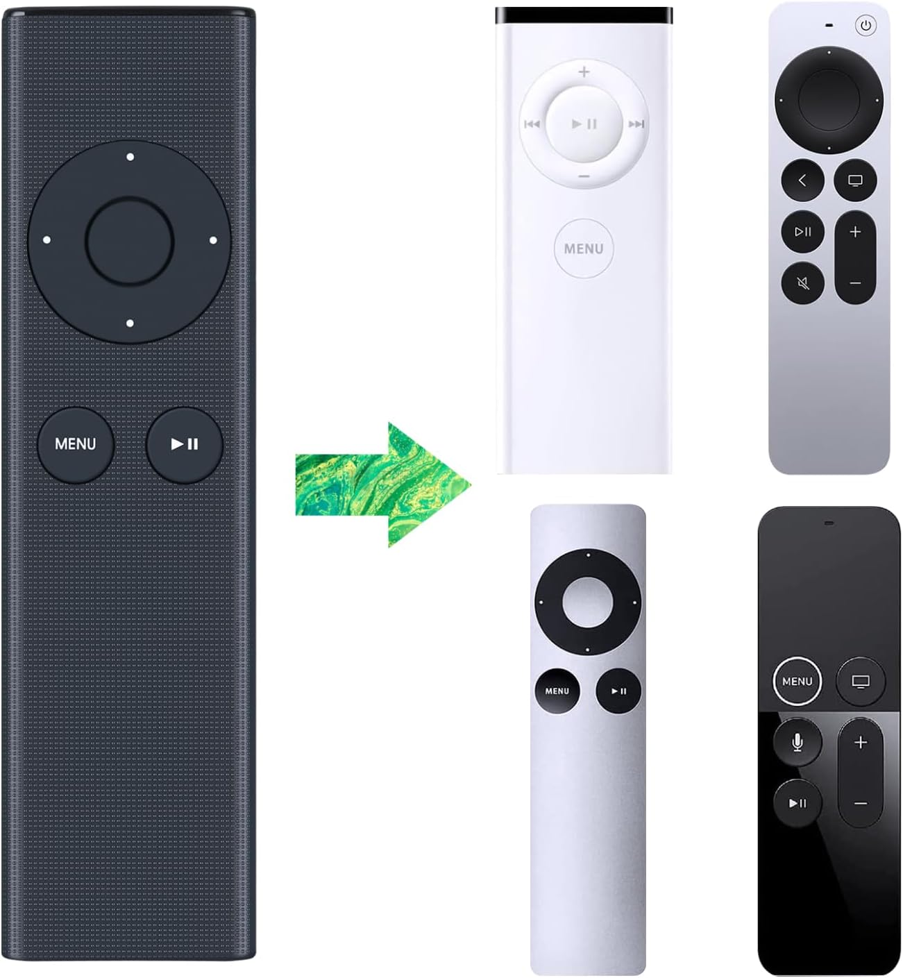 Enhanced Replacement Remote for Apple TV 4K - Universal Compatibility