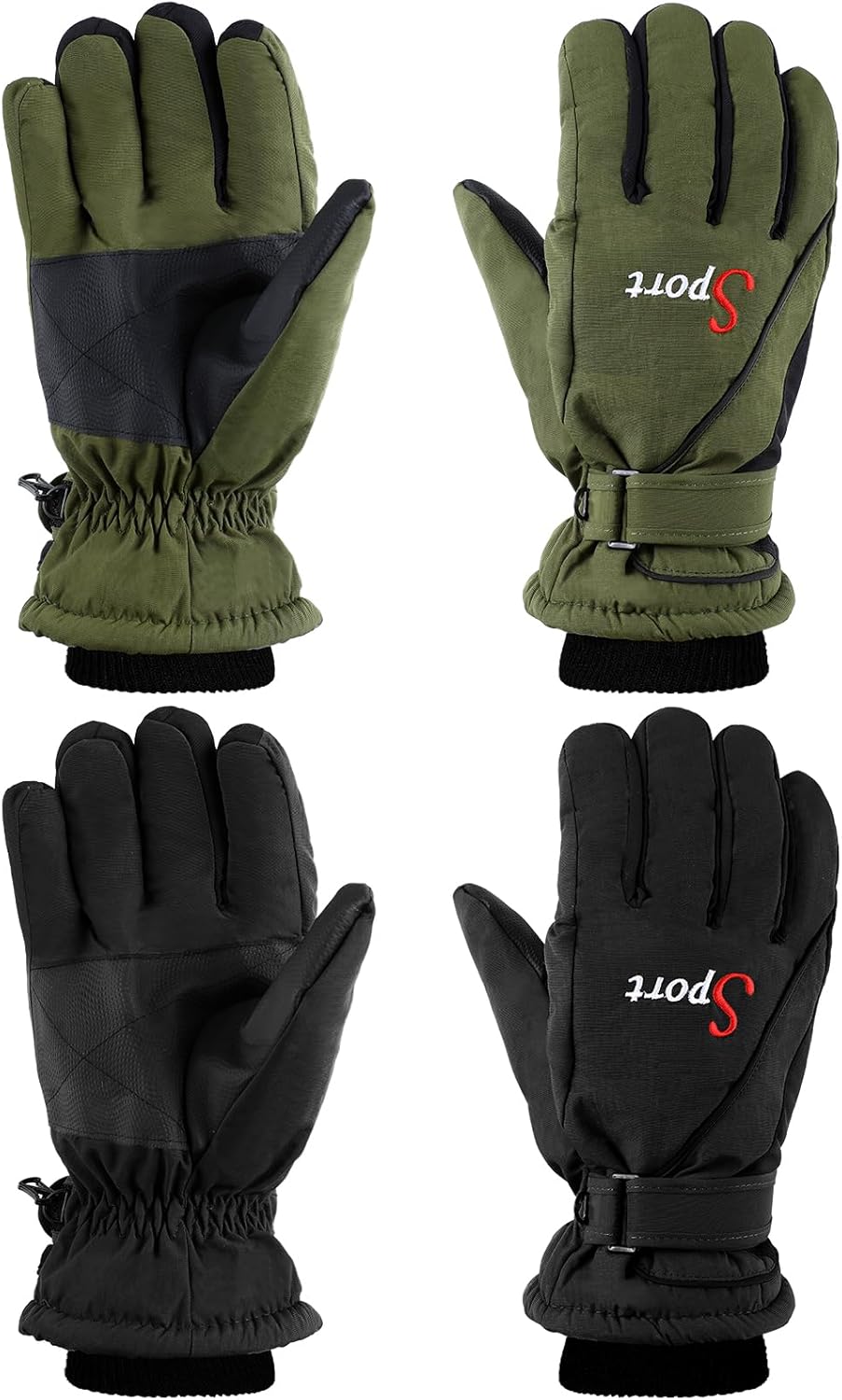 Jeere Snow Gloves: Warm, Waterproof & Nonslip!