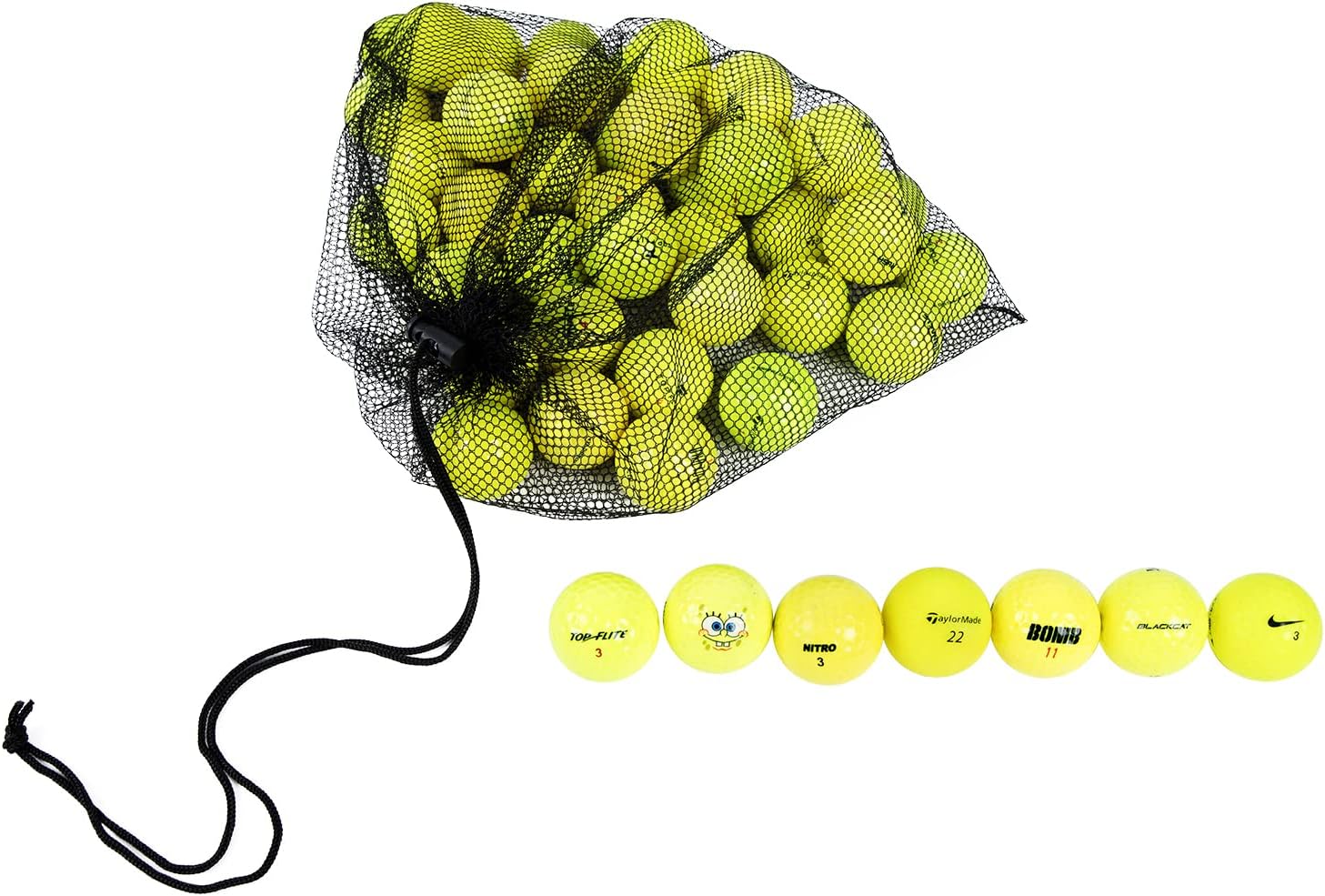Neon Recycled Golf Balls - Clean & Cheap!