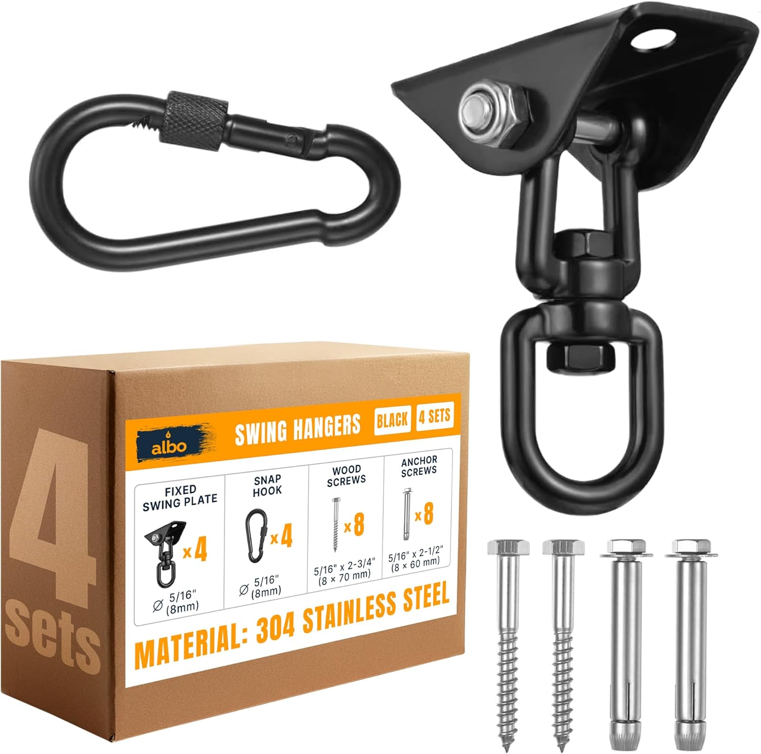 2650LBS Heavy Duty Ceiling Swing Hooks for Indoor Outdoor Use