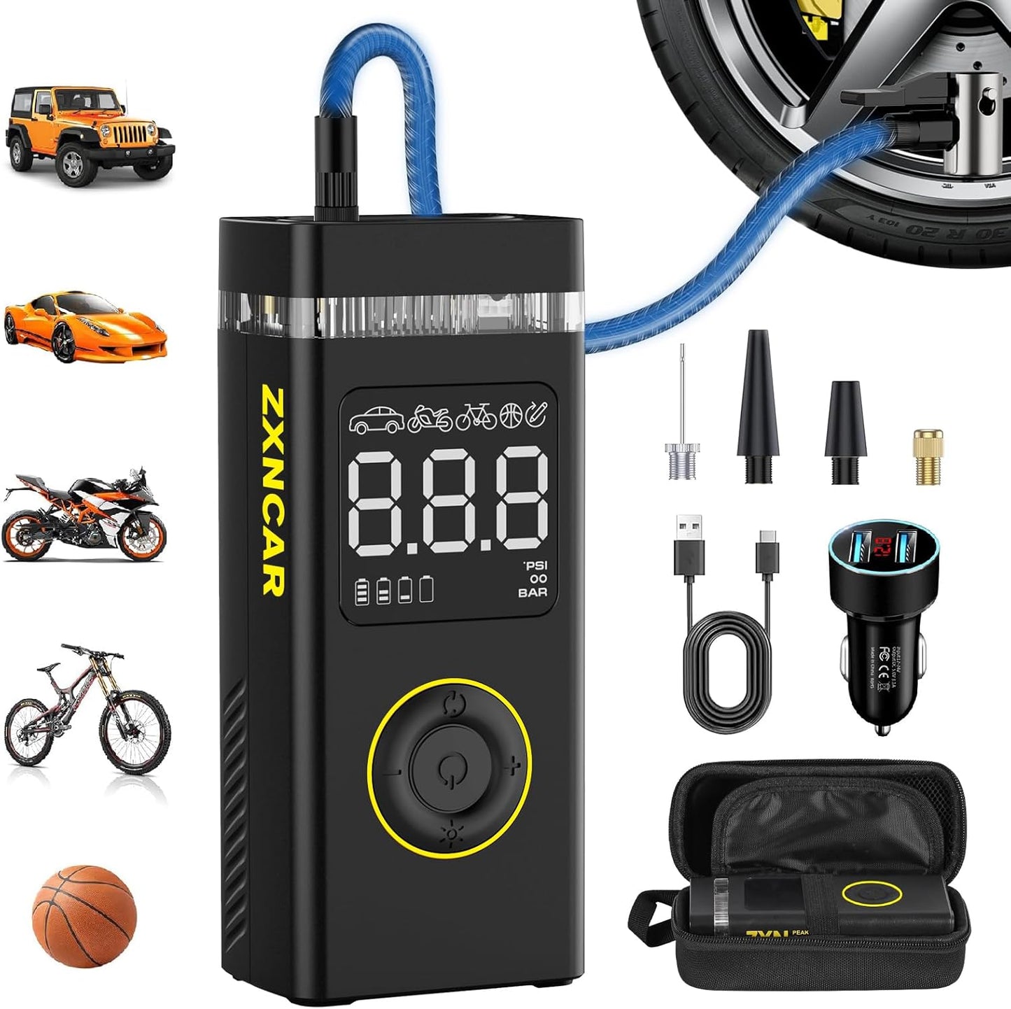 Thunderbolt Tire Inflator: Lightning-Fast 180PSI! 