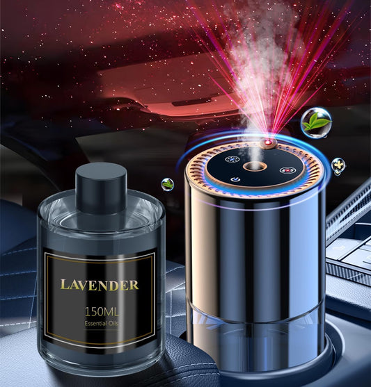 Long Lasting Lavender Car Air Freshener with Star Projector