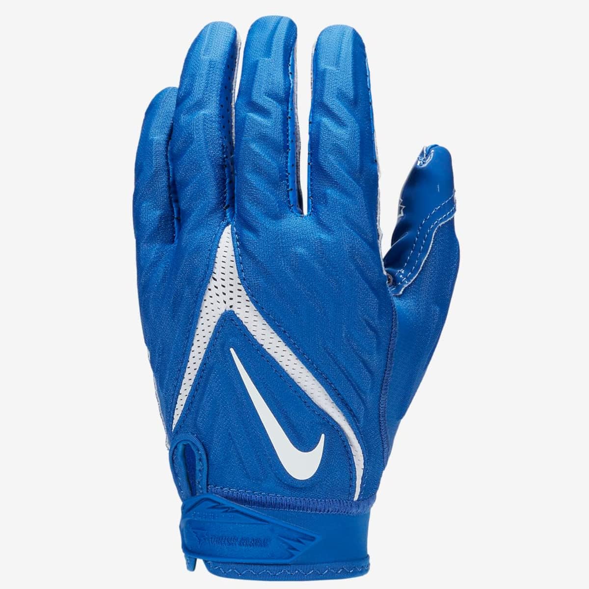 Nike Superbad 6.0 Football Gloves | Superior Grip S, Royal/White