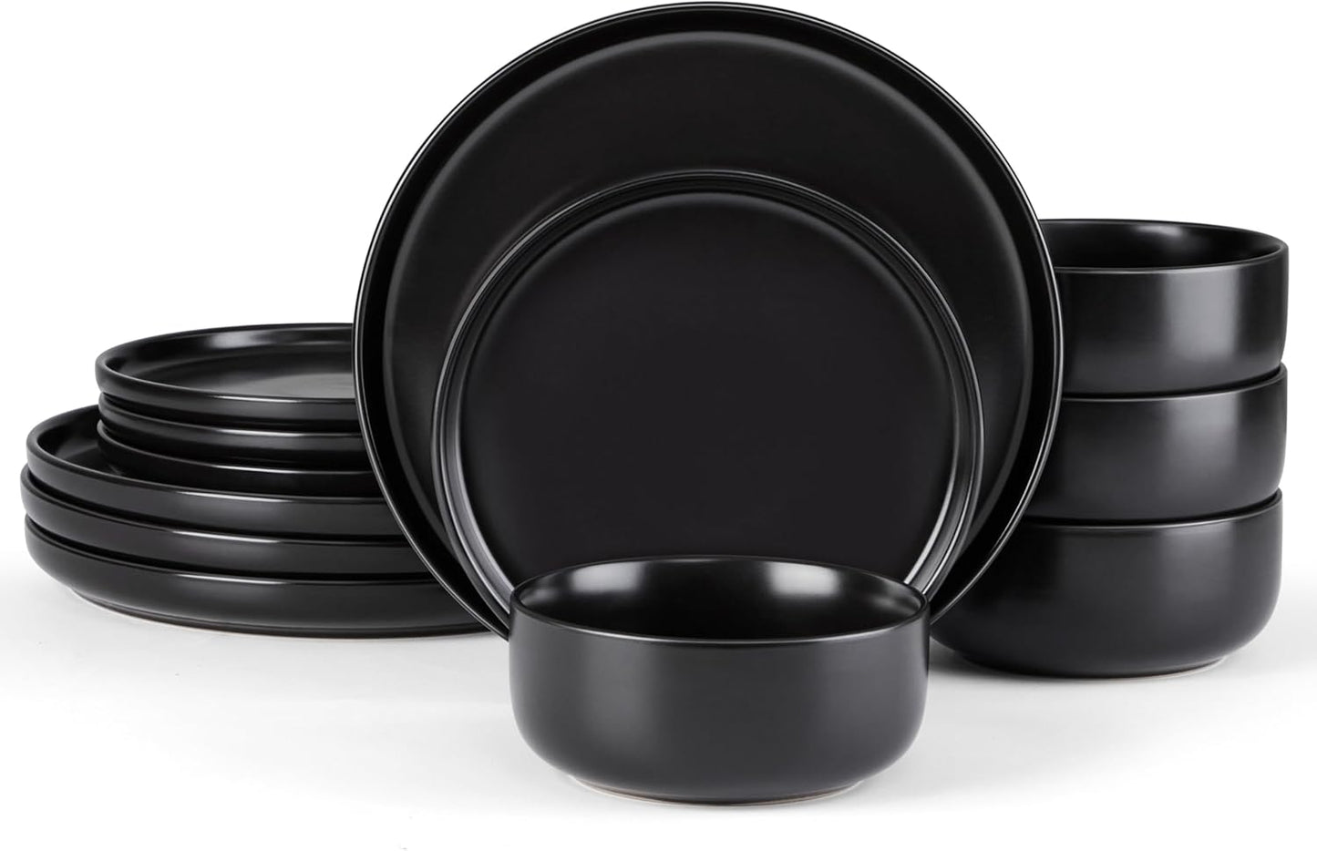 E-far Stoneware Dinnerware Sets for 4 - Modern Ceramic Dishes