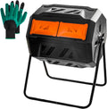 43 Gallon Dual Chamber Tumbling Compost Bin - Continuous Composting