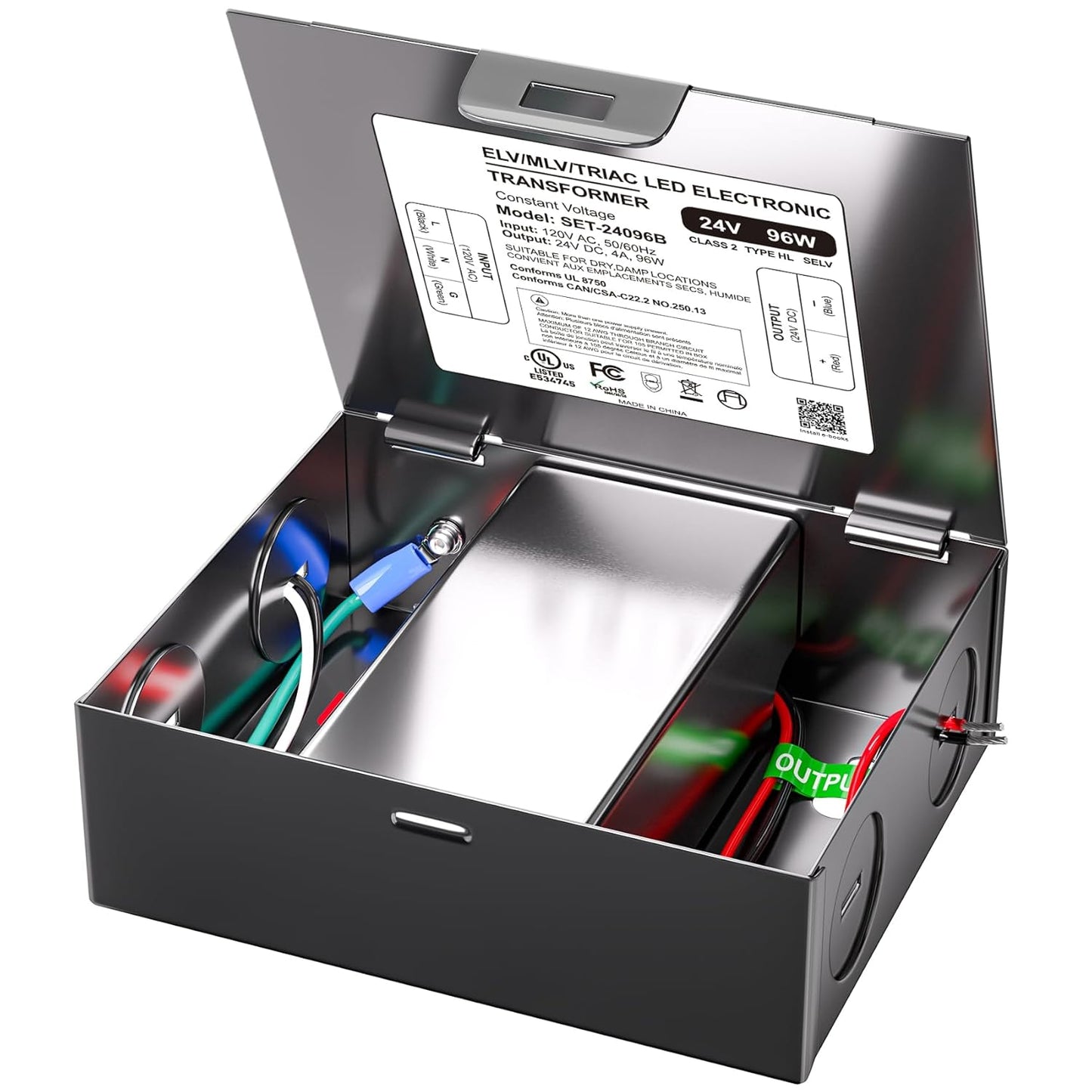 96W 24V Dimmable LED Driver for Smooth Flicker Free Dimming