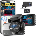 RENGAC Dual Dash Cam: 4K+2K Full HD, 5G WiFi, GPS, Night Vision