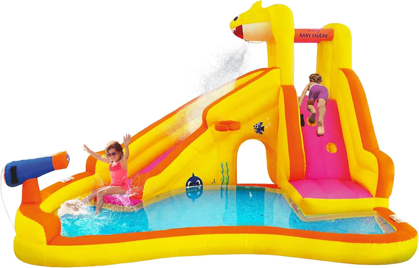 Funormous Baby Shark Bounce House with Slide for Kids Fun