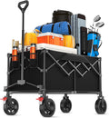 180L Large Capacity Collapsible Wagon Cart - Heavy Duty Utility