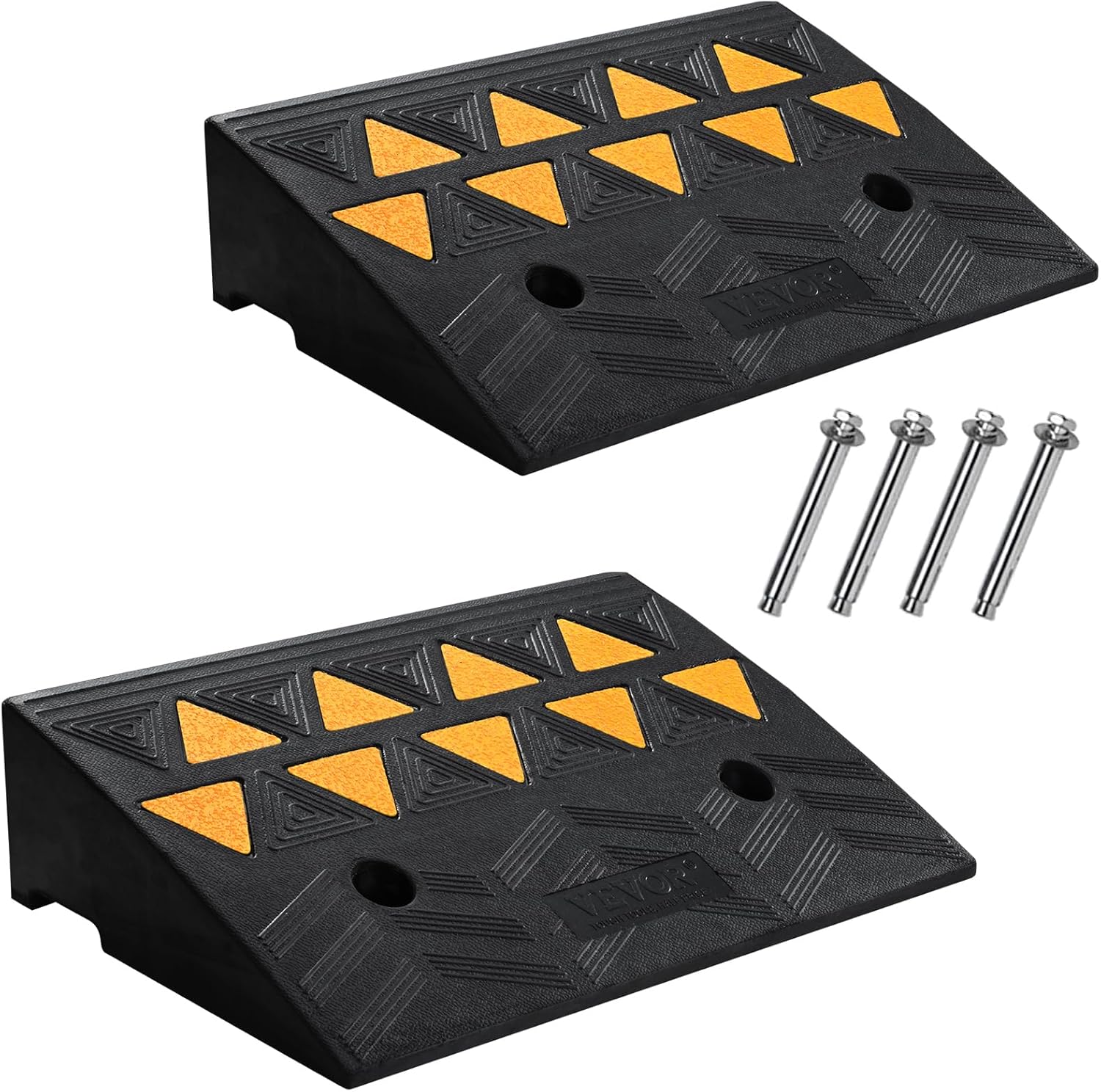 VEVOR Rubber Curb Ramp for Cars, Wheelchairs, and Bikes