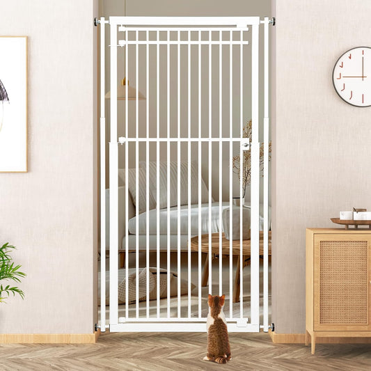 78.8 Extra Tall Cat Gate for Stairs and Doorways - WIDERSAFER