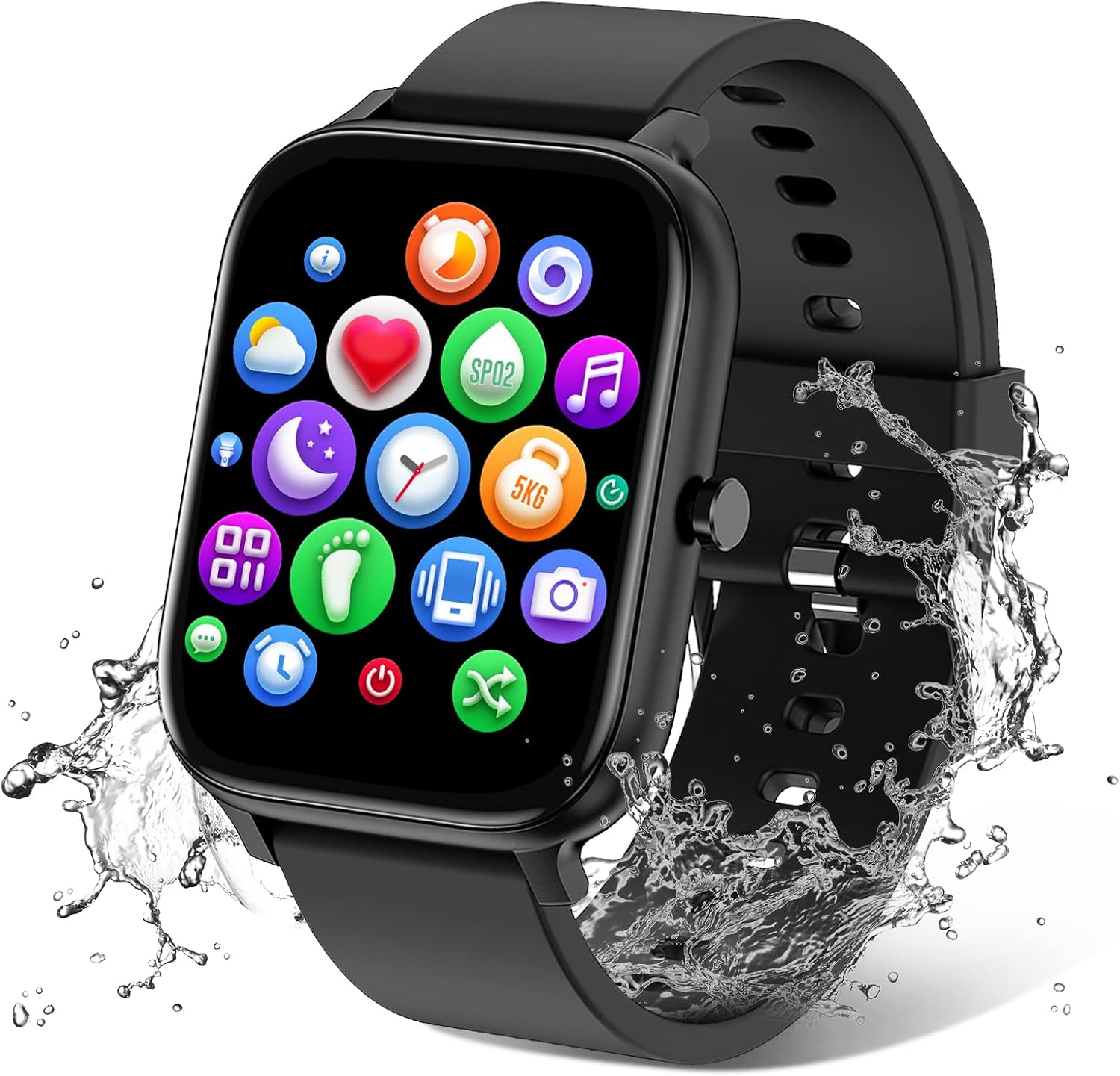 TORJALPH Smart Watch: Full Touch Screen, Waterproof, Heart Rate Monitor