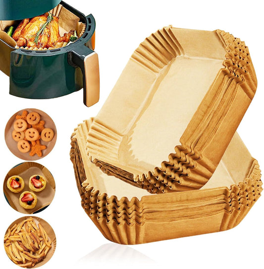 100pcs 6.3 Square Mini Air Fryer Liners: Easy Cleanup!