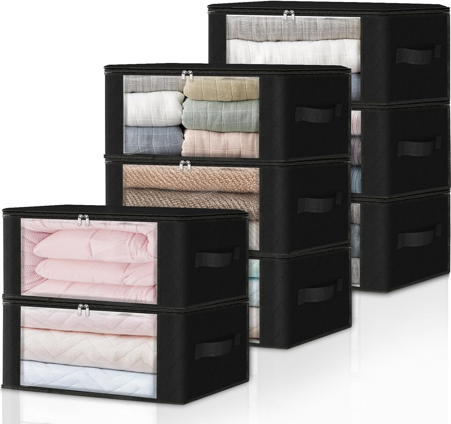 HomeHacks Storage 8-Pack Clothes Organizer Bags for Easy Storage