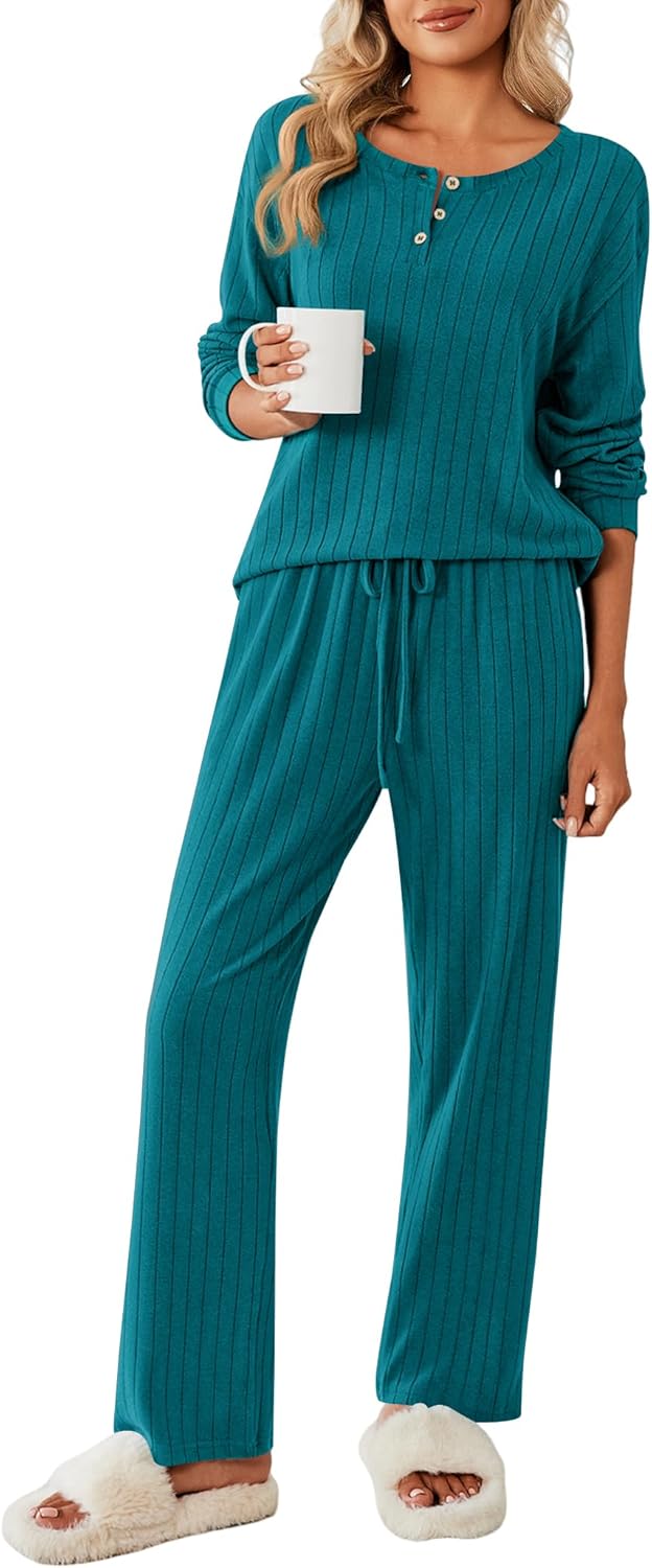 Ekouaer Womens Pajamas Set for Cozy Nights and Lounging