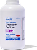Docusate Sodium 250 mg Extra Strength Stool Softener - 1000 Count
