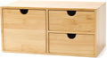 Wisuce Bamboo Desk Organizer Mini Drawer Box - Compact Desktop Storage