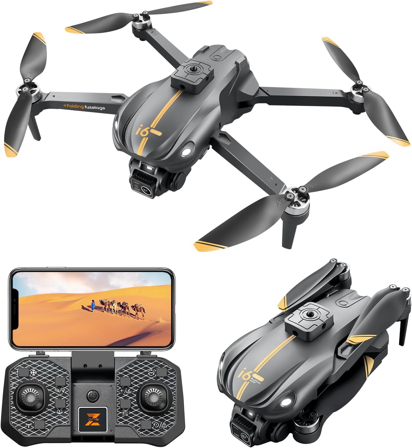 1080P HD Camera Drone - Night Vision, Obstacle Avoidance, 3 Batteries!