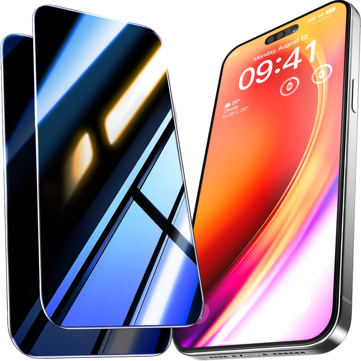 Unbreak 9H+ Top Glass for iPhone 16 Pro Privacy Protection