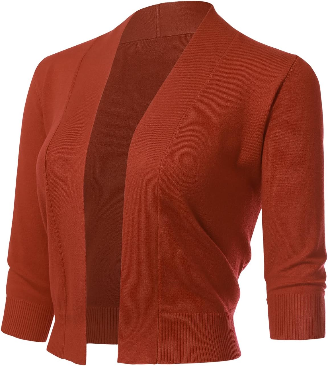 Allsense Women's 3/4 Sleeve Cropped Bolero Shrug Cardigan Review