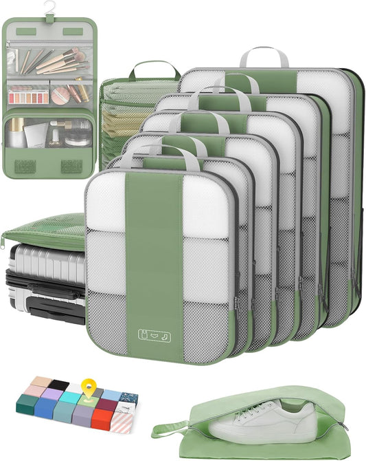 10 Set Compression Packing Cubes for Travel Essentials Review