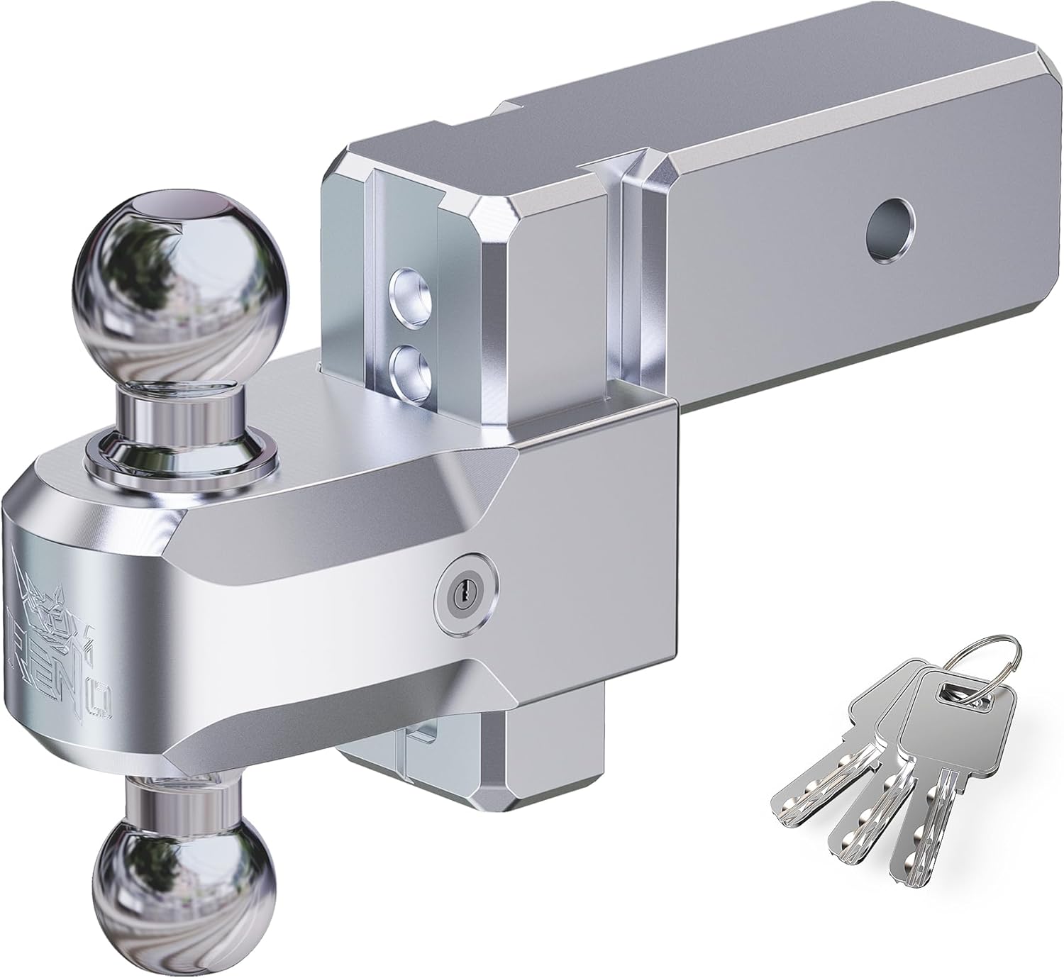 RENO Adjustable Trailer Hitch for 3 inch Receiver with 21,000 LBS GTW