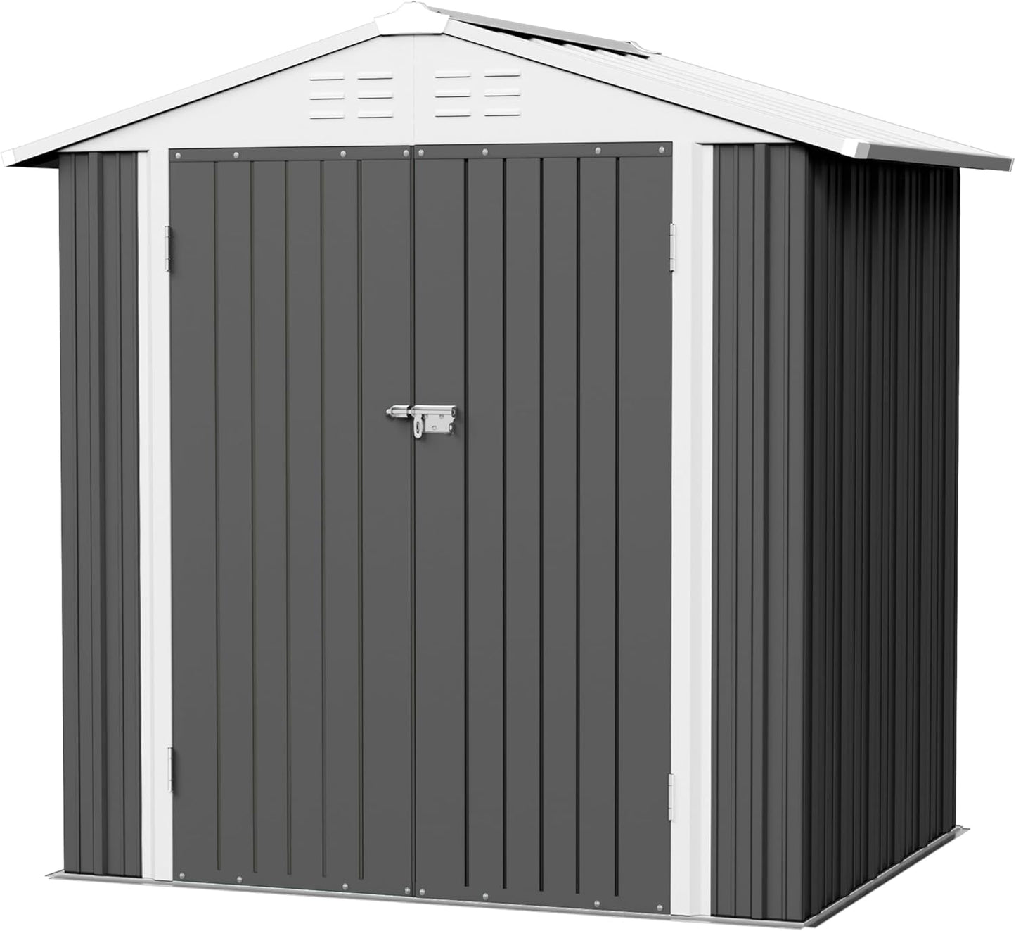 Flamaker Waterproof Metal Garden Shed for Outdoor Storage