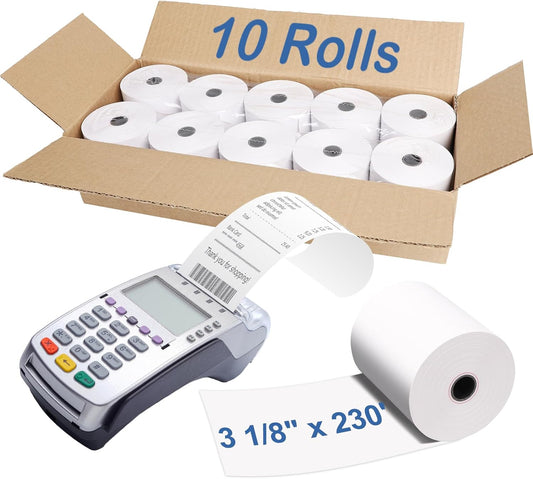 BPA-Free Thermal Paper Rolls - Clover POS Compatible