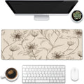 XL Mouse Pad Minimalist Flowers Large Gaming Mouse Pad - Extended Desk
