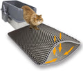 Cat Litter Box Mat Double Layer Honeycomb - Easy Clean 35x24in