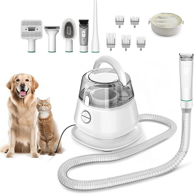 INSE Pet Grooming Vacuum for Effortless Dog Grooming at Home