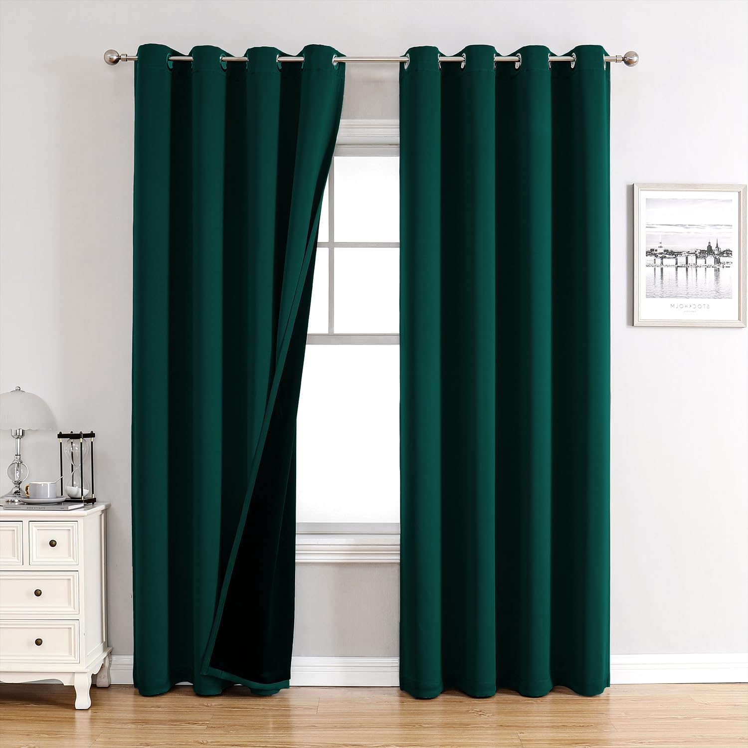 100% Blackout Curtains for Bedroom - Total Blackout Thermal Insulated