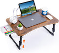 Adjustable Laptop Desk with USB & Storage - BYMECOST