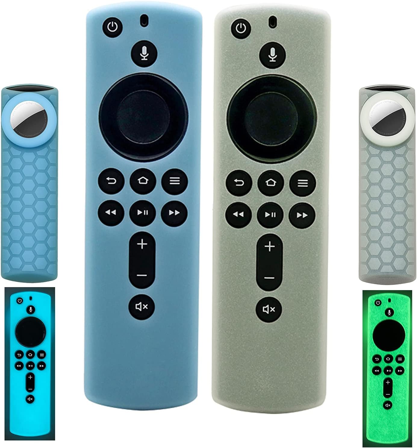 Fir-Stick Cover Case: Glow in The Dark, Airtag Holder, 2 Pack