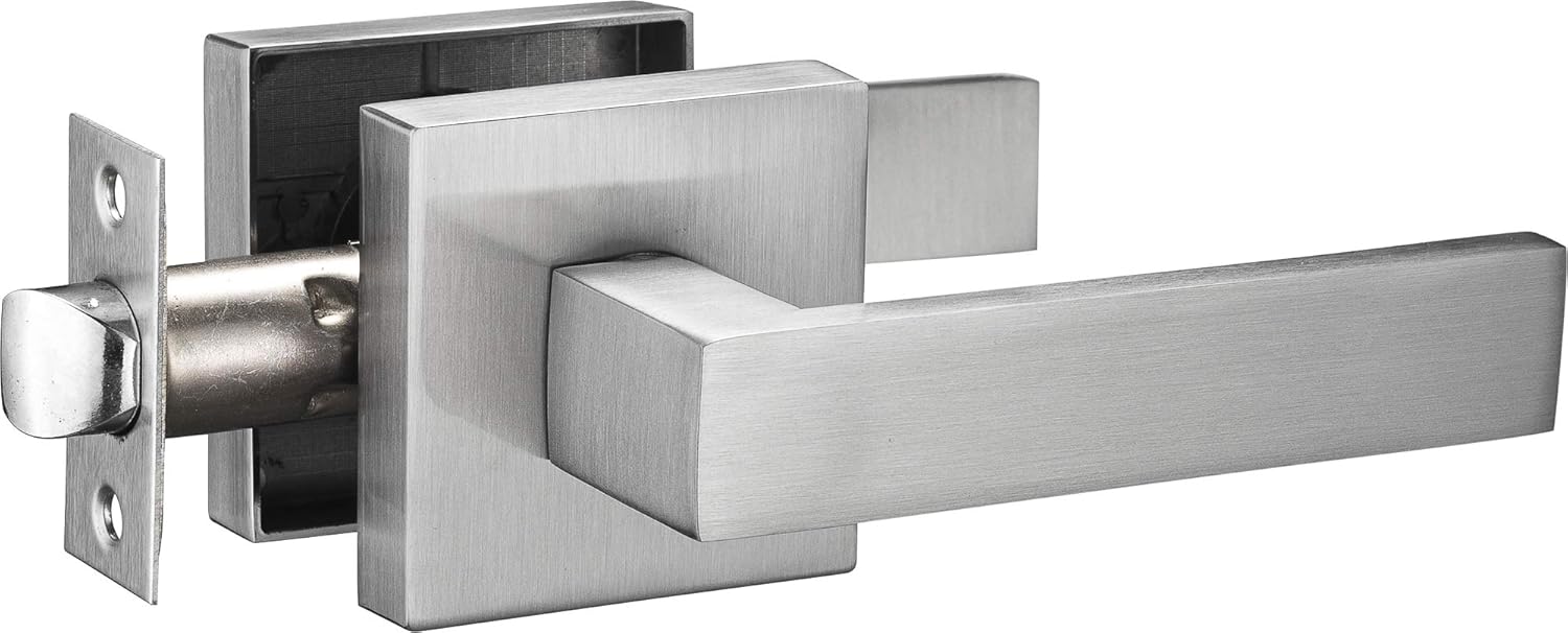 Contemporary Square Passage Lever Door Handle for Modern Spaces