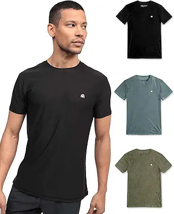 INTO THE AM Premium Workout Shirts for Men - Ultra-Lightweight Tees