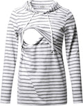 GINKANA Women's Nursing Hoodie Sweatshirt - Comfortable Double Layer