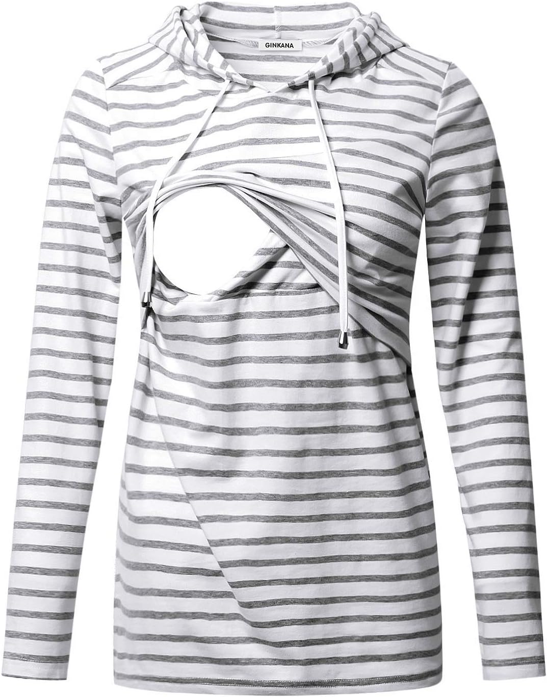 Comfy Nursing Hoodie for New Moms - GINKANA
