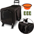 Travel Pet Carrier with 360 Swivel Wheels - Small Dog & Cat Carrier