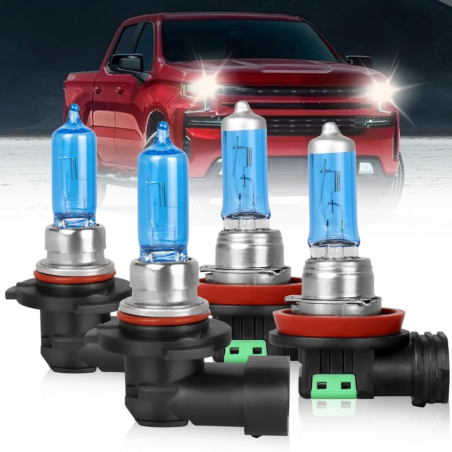 High Performance Halogen Headlight Bulbs for Chevy Silverado