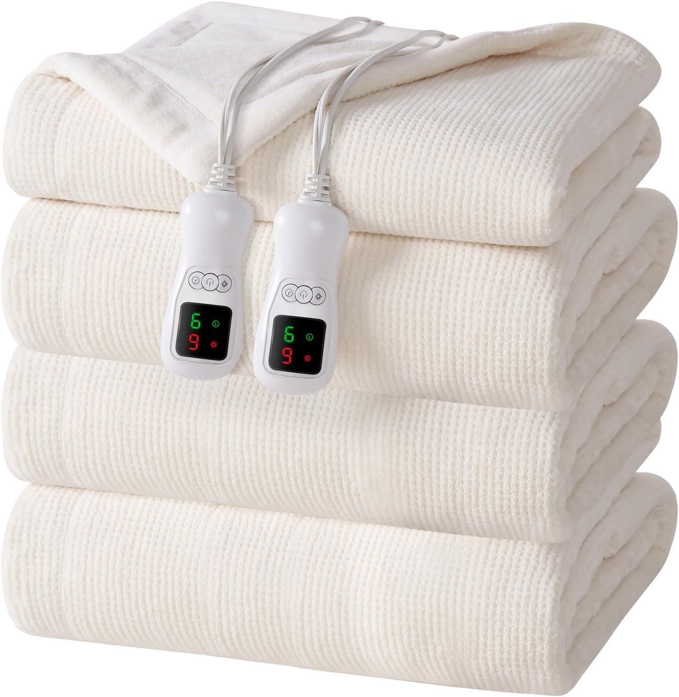 Electric Heated Blanket Queen Size with Dual Control for Comfort
