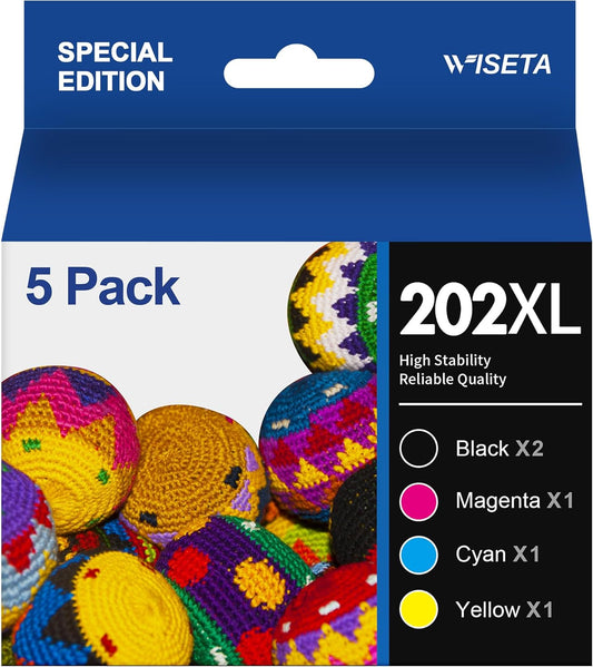 Vibrant Printing with 5 Pack Wiseta Ink