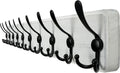 WEBI Coat Rack Wall Mount 38 9/16 in - Heavy Duty 10 Hooks