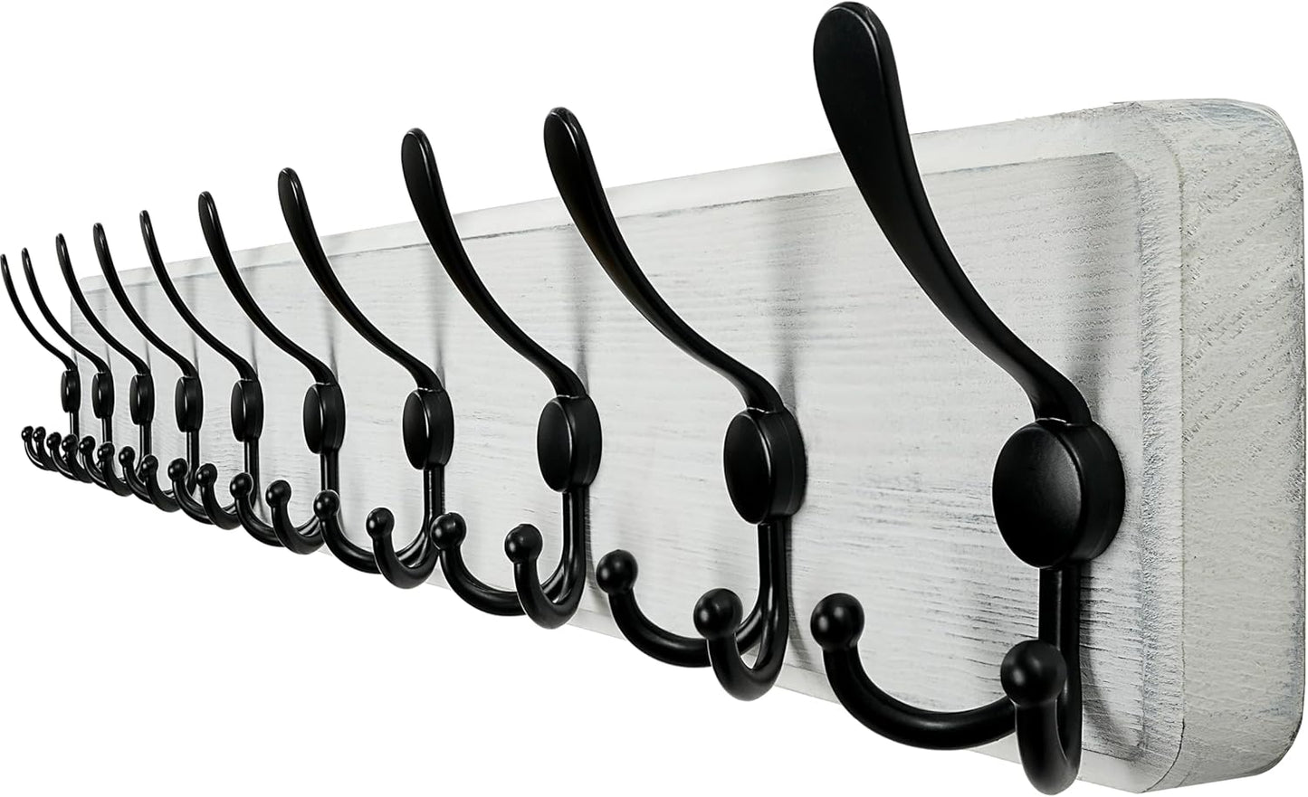 WEBI Coat Rack Wall Mount with 10 Hooks for Home Organization