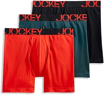 Jockey Men's ActiveStretch Midway Briefs - Comfortable 3 Pack