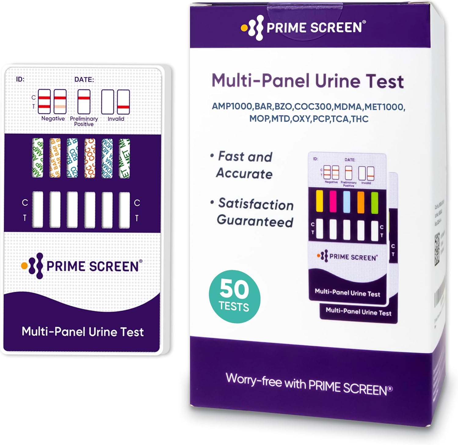 Prime Screen Multi Panel Urine Test for Accurate Results