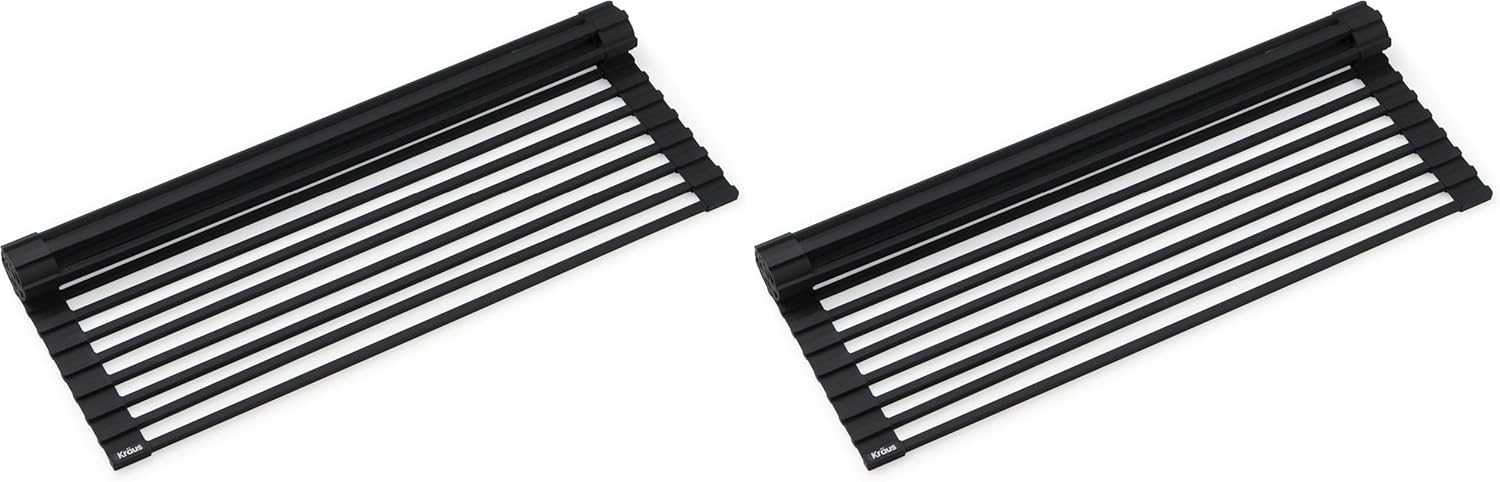 Kraus Multipurpose Workstation Sink Roll-Up Drying Rack Set