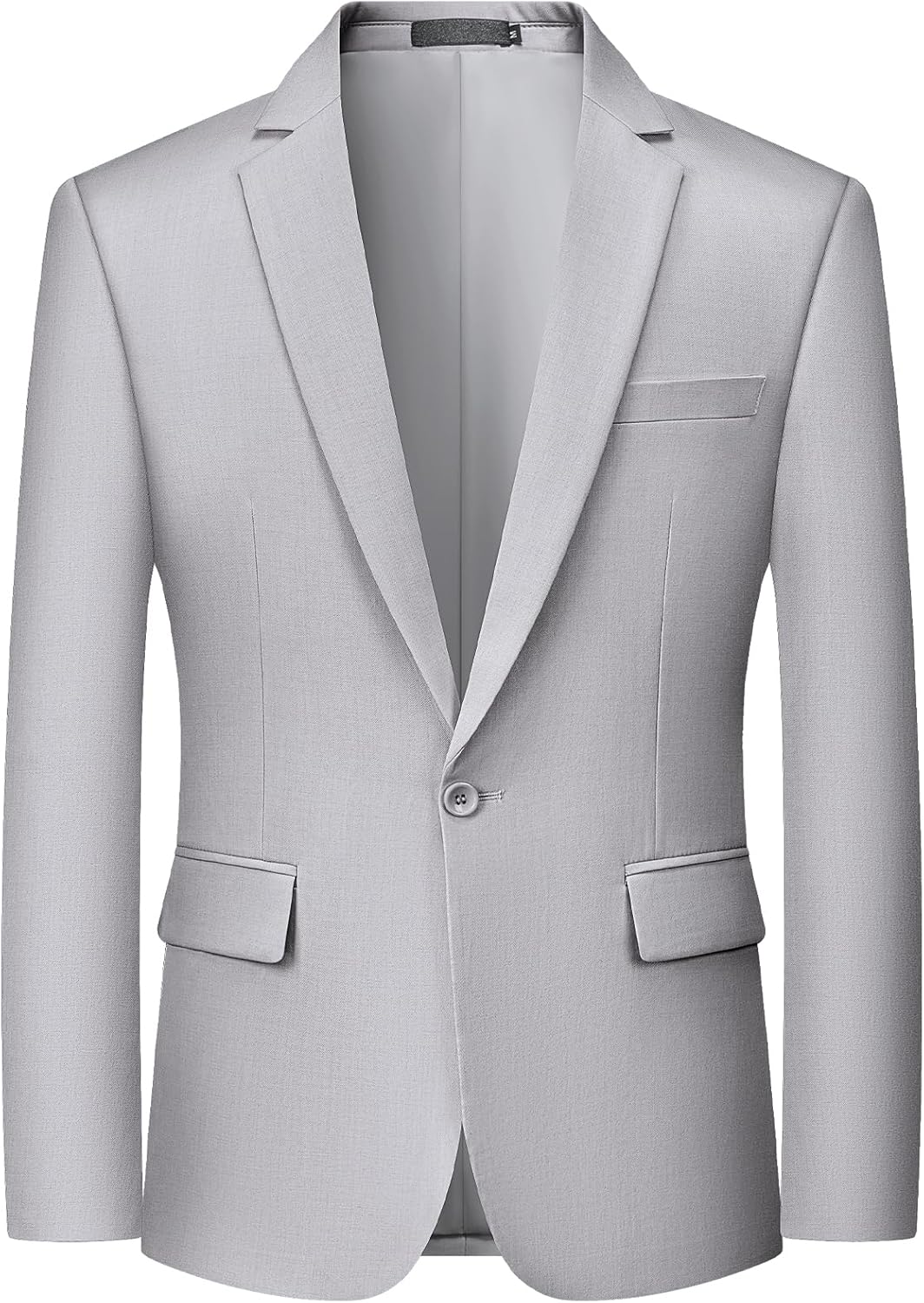 MAGE MALE Men's One Button Suit Jacket for Elegant Style