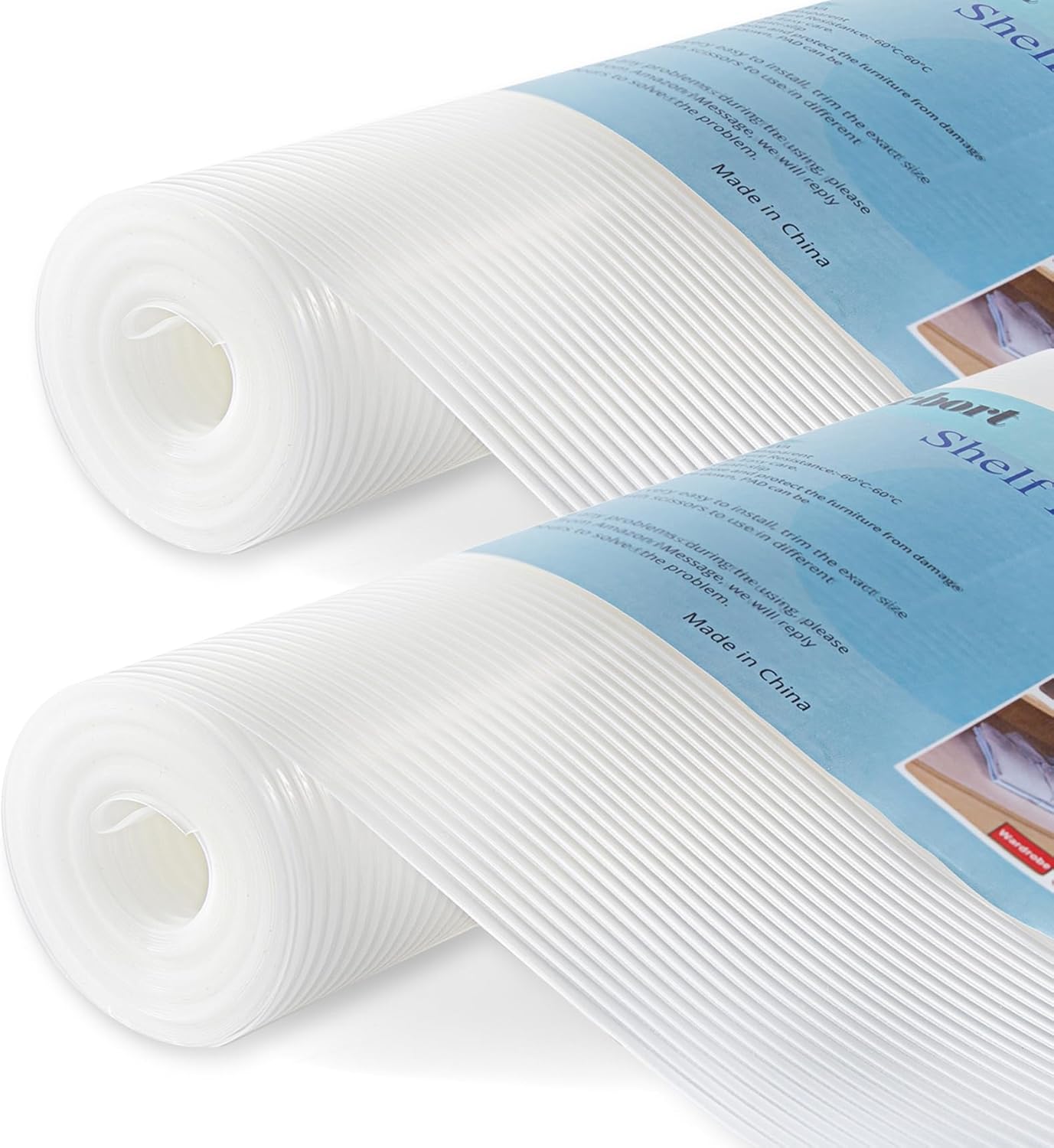 2 Rolls Thickened Shelf Liner for Kitchen Drawer and Cabinet